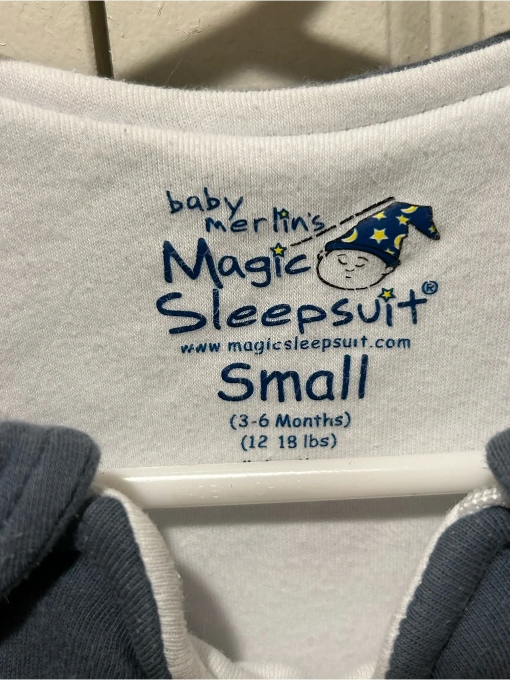 Magic Sleepsuit Baby Merlin Sleep Sack Cotton Gray , Small 3-6 months